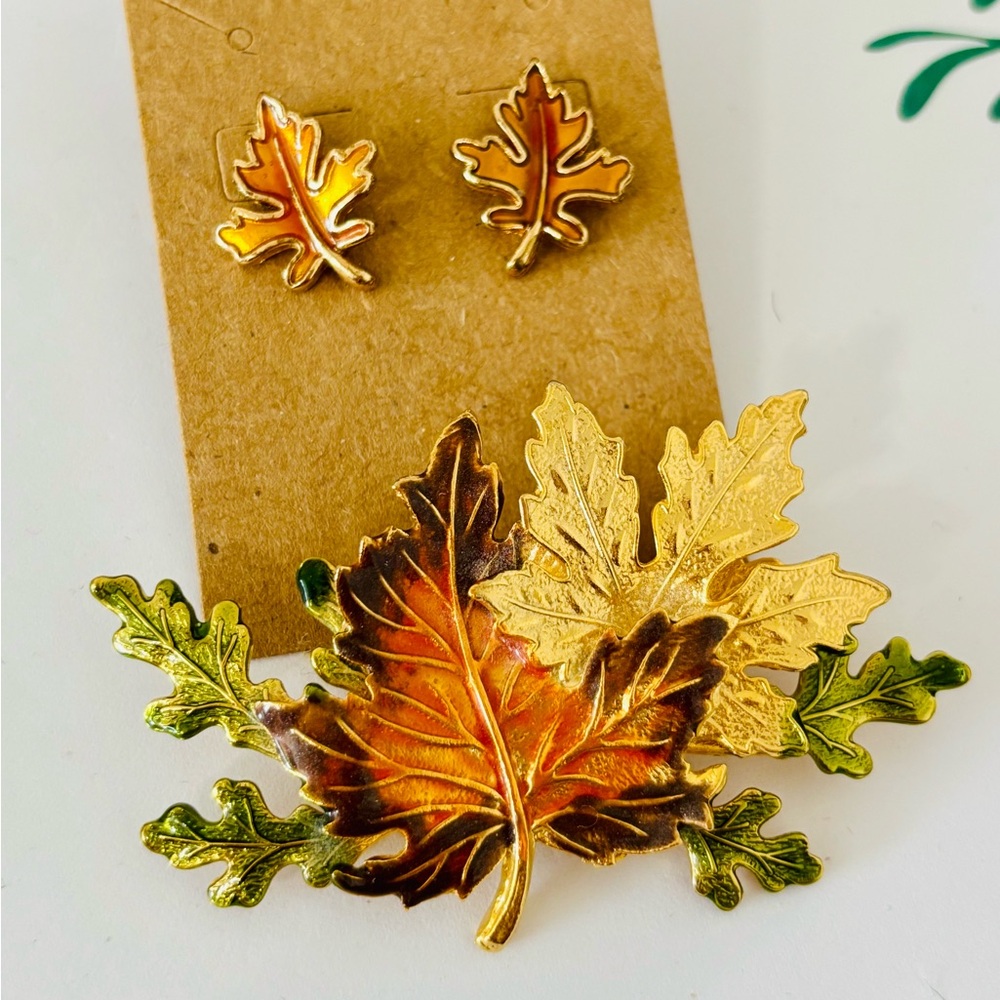 Vintage Fairy, Fall Brooch Set